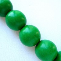 green 20mm beads
