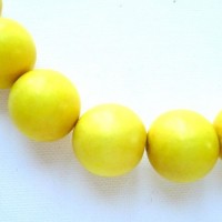 yellow 20mm beads