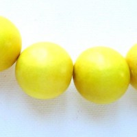 yellow 25mm beads