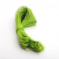 cotton wax cord - 50m lime