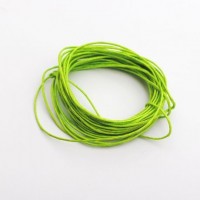 cotton wax cord - 5m lime