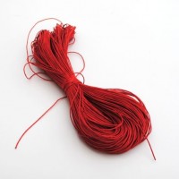 cotton wax cord - 50m red