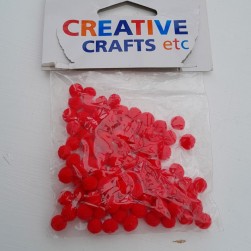 pompoms red